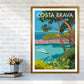 Costa Brava Reise Kunstdruck