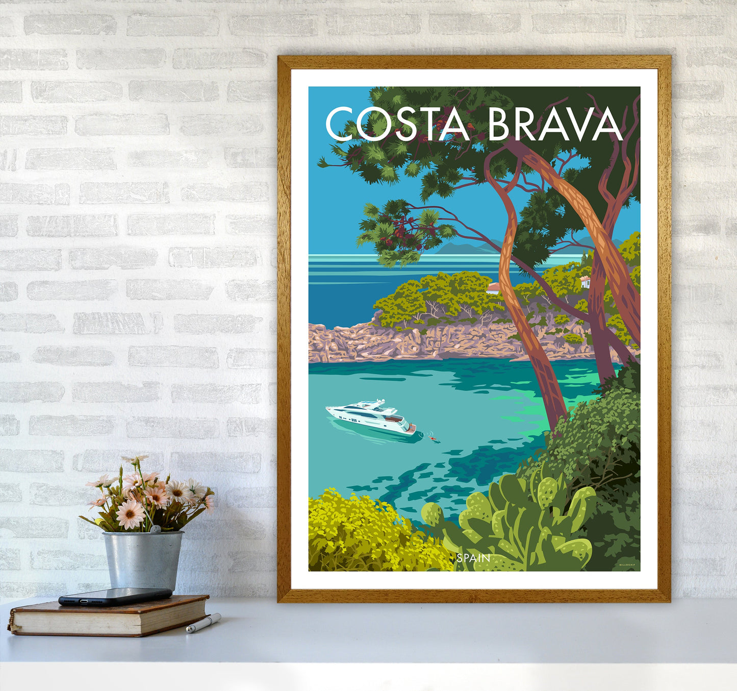 Costa Brava Reise Kunstdruck