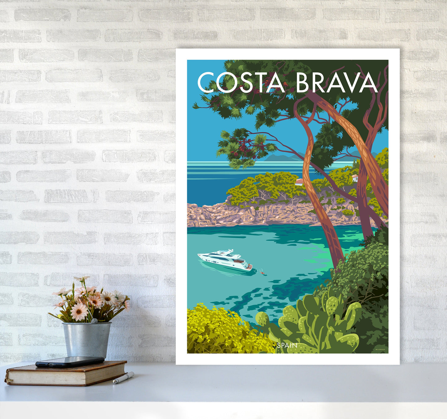 Costa Brava Reise Kunstdruck