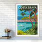 Costa Brava Reise Kunstdruck