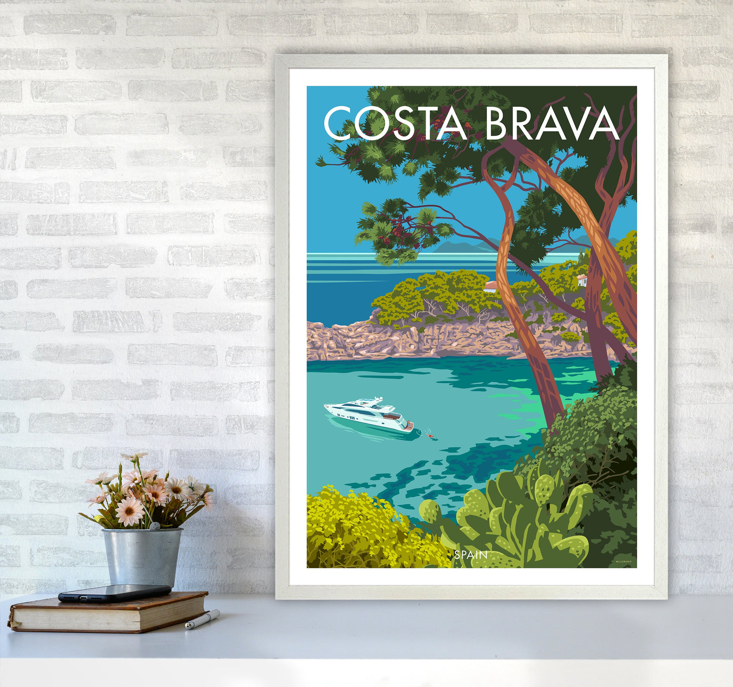 Costa Brava Reise Kunstdruck
