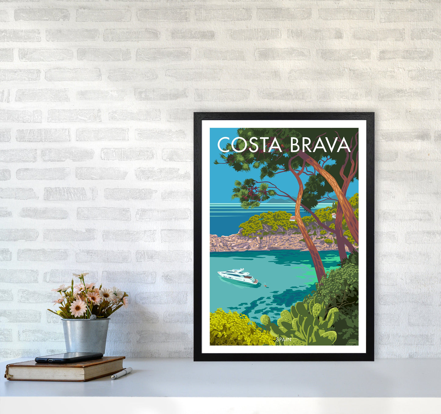Costa Brava Reise Kunstdruck