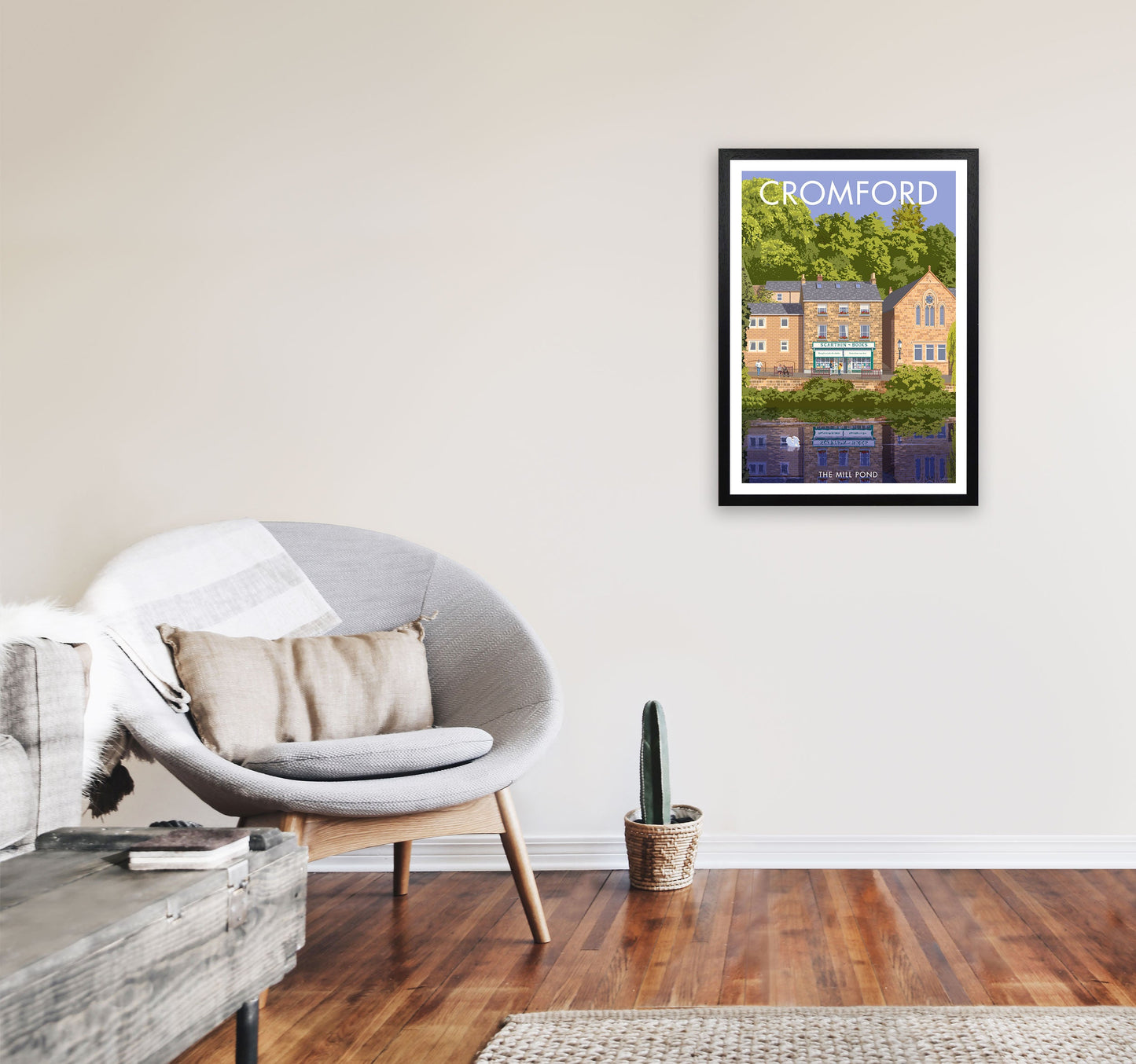 Cromford Derbyshire Reise Kunst Druck