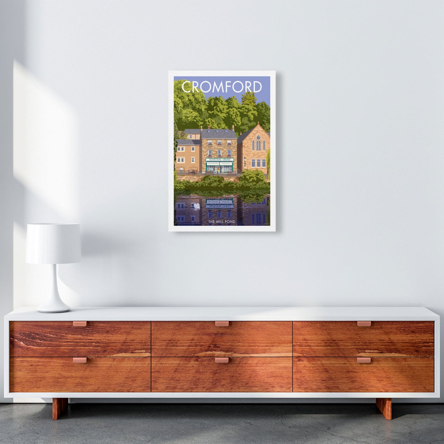 Cromford Derbyshire Reise Kunst Druck