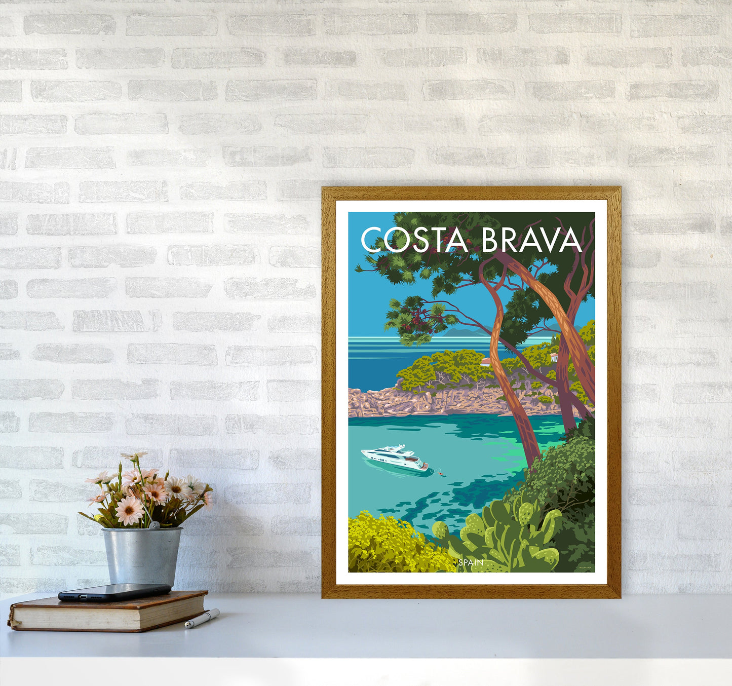 Costa Brava Reise Kunstdruck