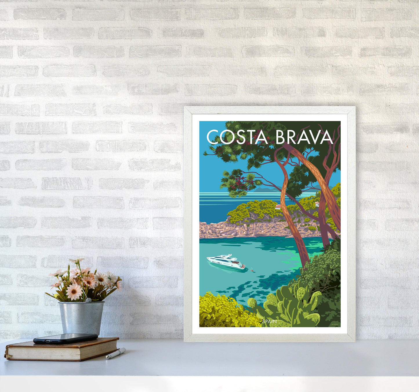 Costa Brava Reise Kunstdruck