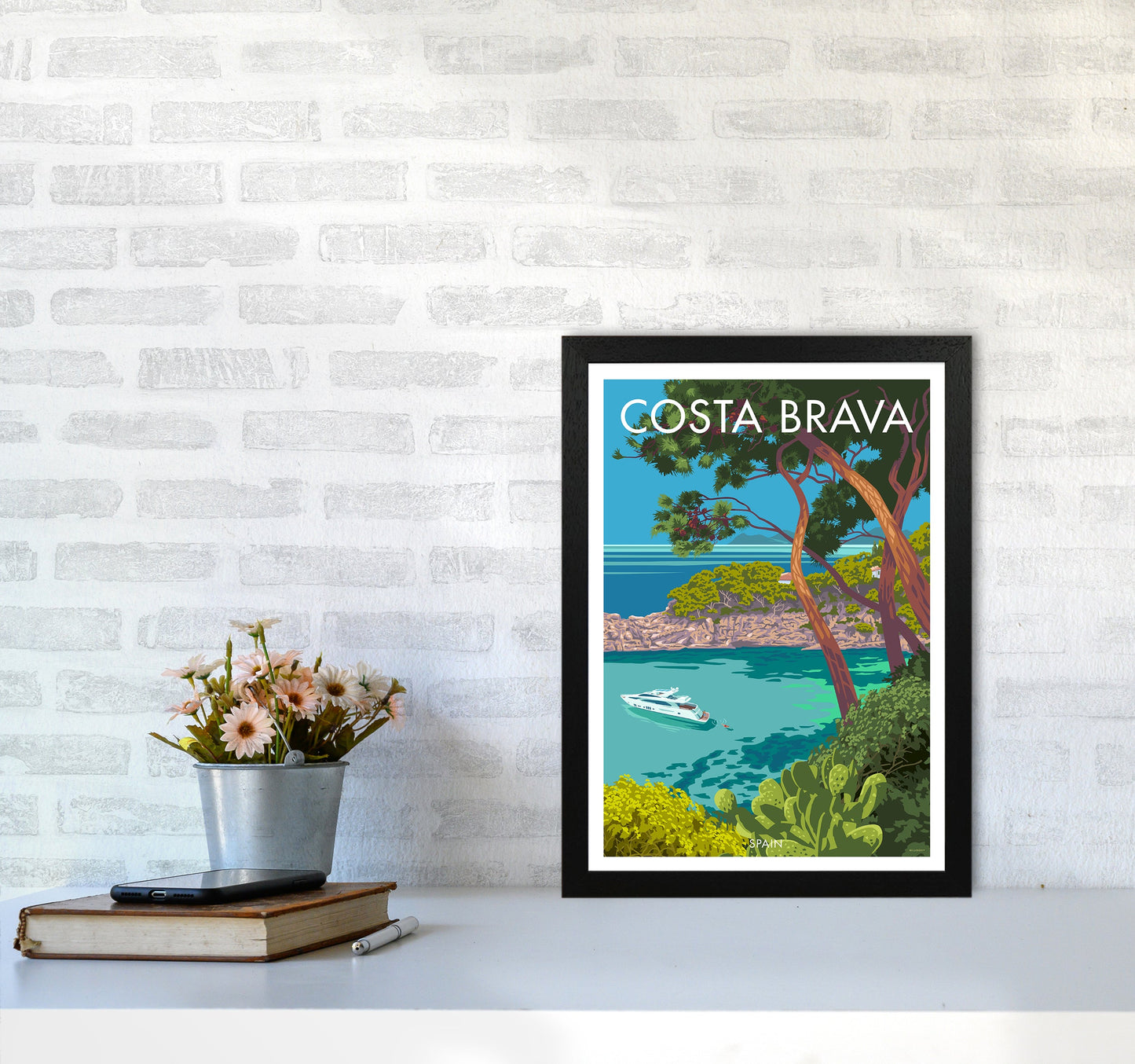 Costa Brava Reise Kunstdruck