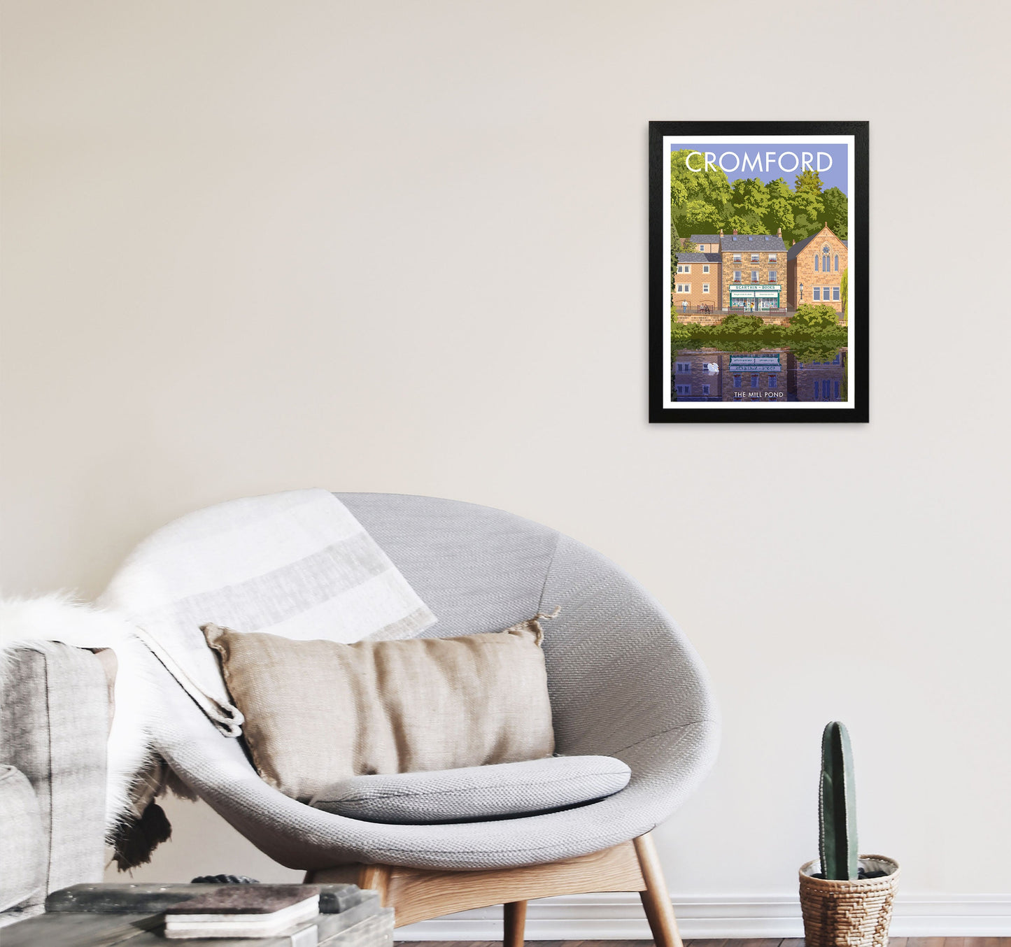 Cromford Derbyshire Reise Kunst Druck