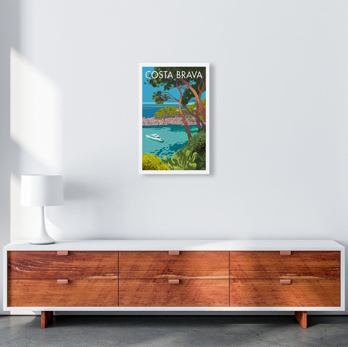 Costa Brava Reise Kunstdruck