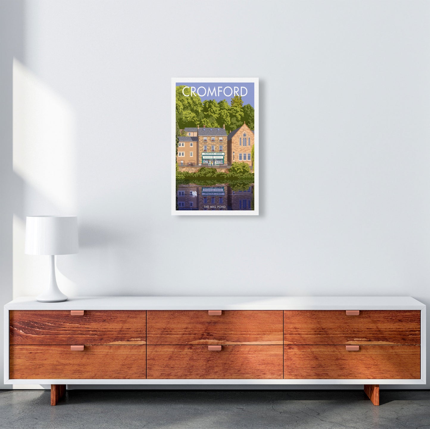 Cromford Derbyshire Reise Kunst Druck