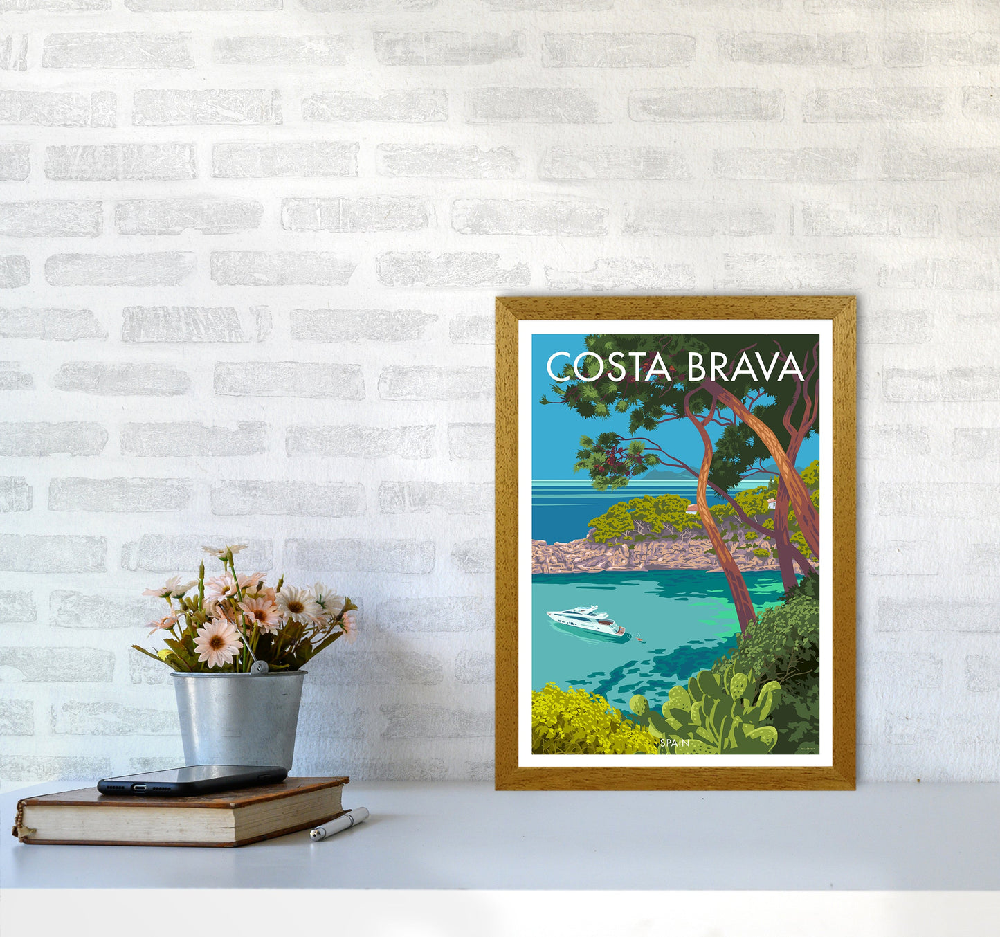 Costa Brava Reise Kunstdruck