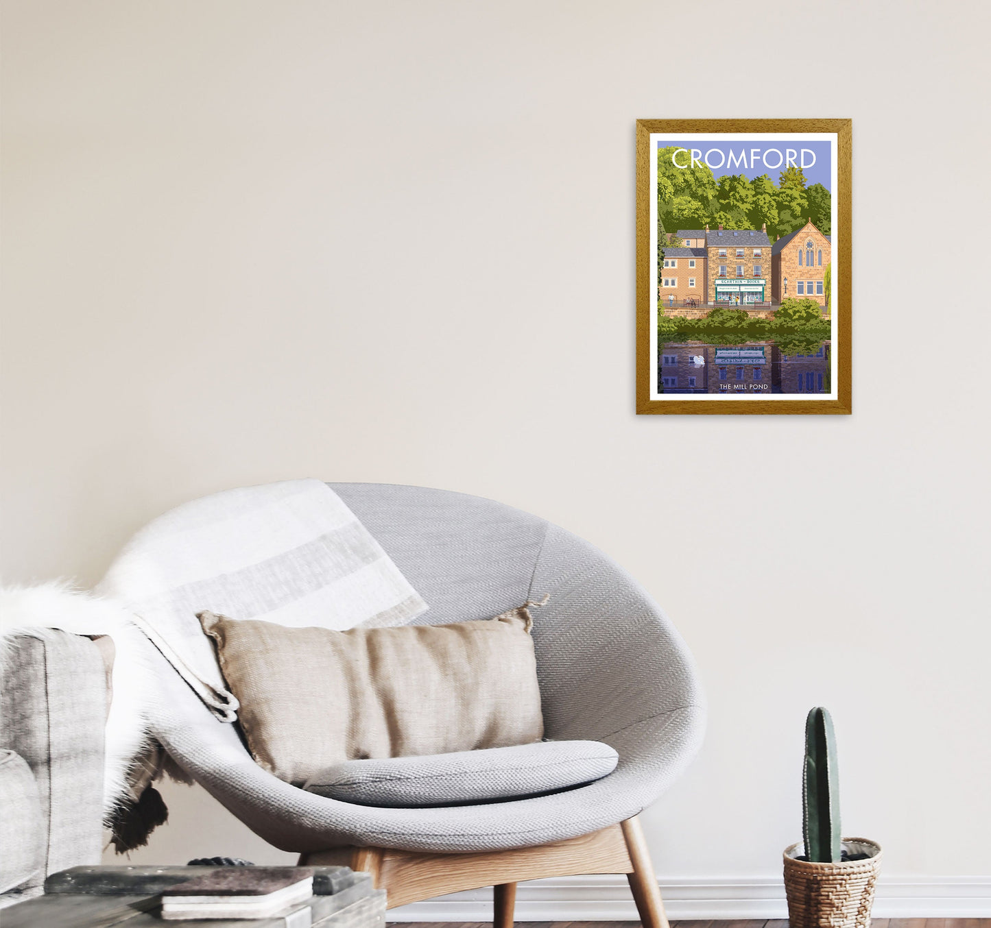 Cromford Derbyshire Reise Kunst Druck