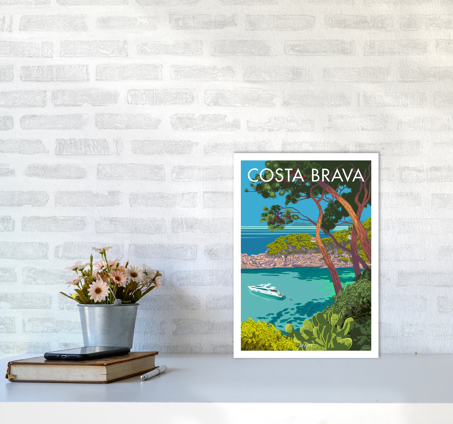 Costa Brava Reise Kunstdruck
