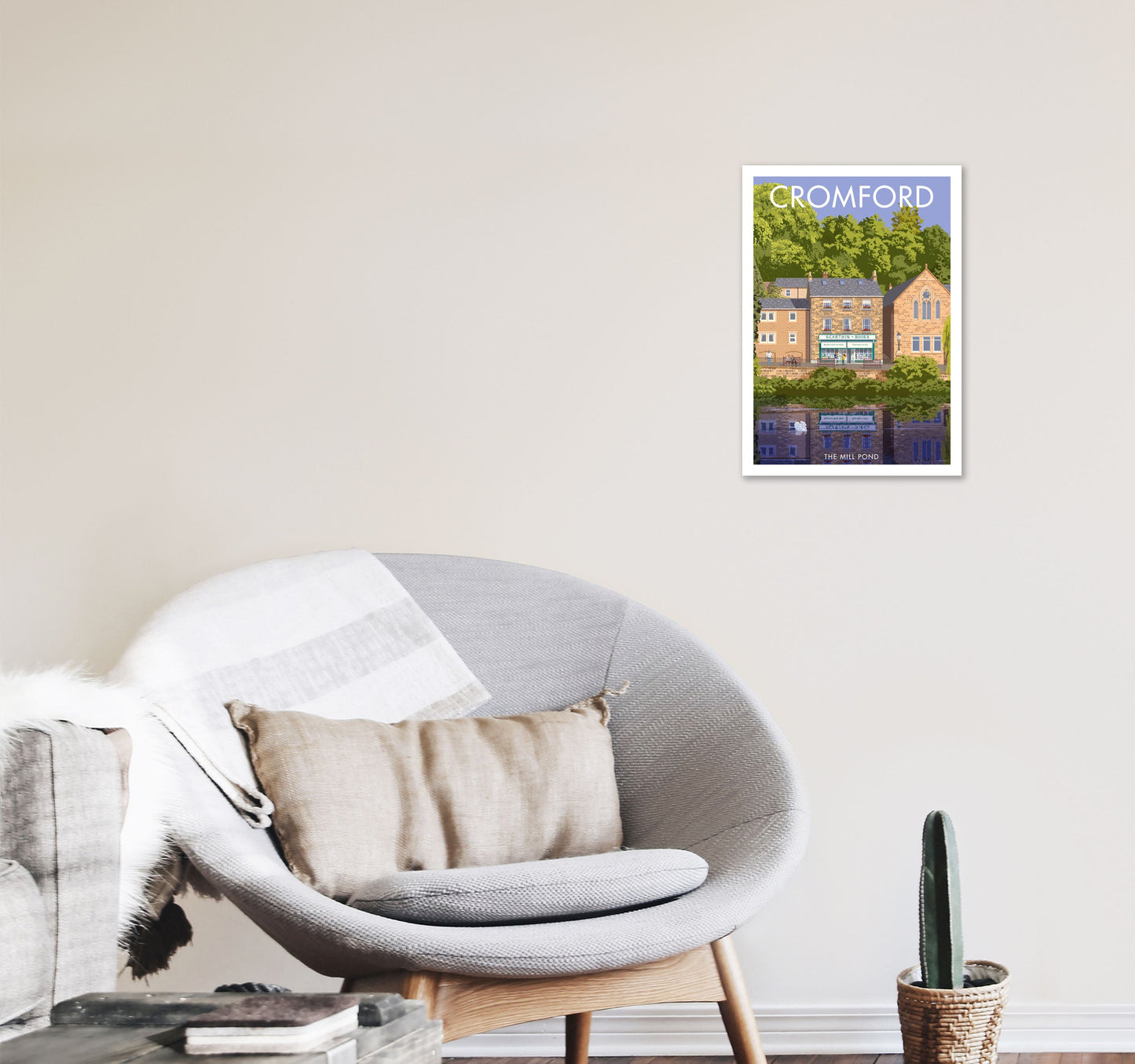 Cromford Derbyshire Reise Kunst Druck