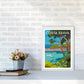 Costa Brava Reise Kunstdruck