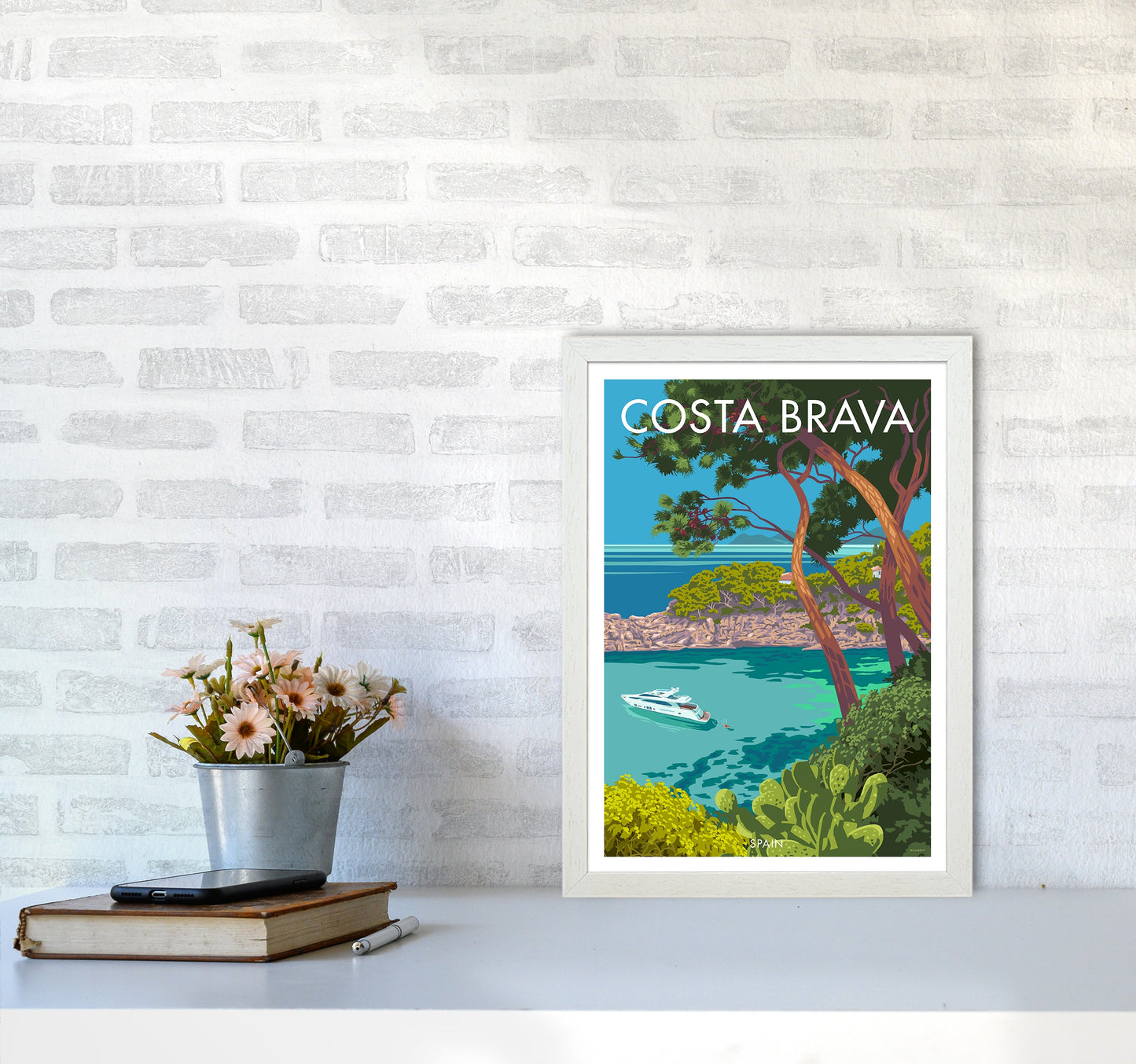 Costa Brava Reise Kunstdruck