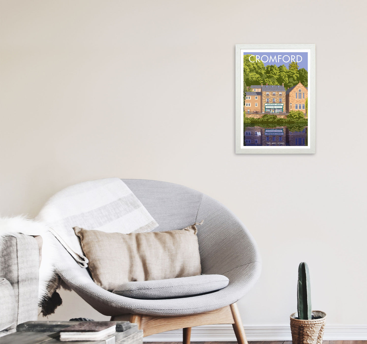 Cromford Derbyshire Reise Kunst Druck