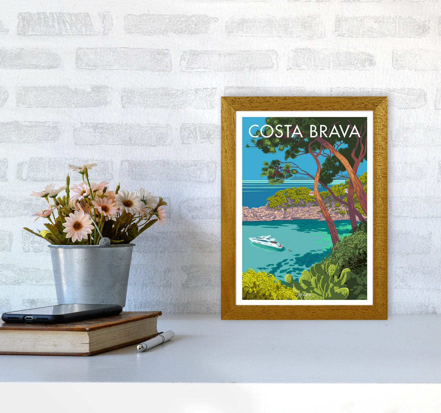 Costa Brava Reise Kunstdruck