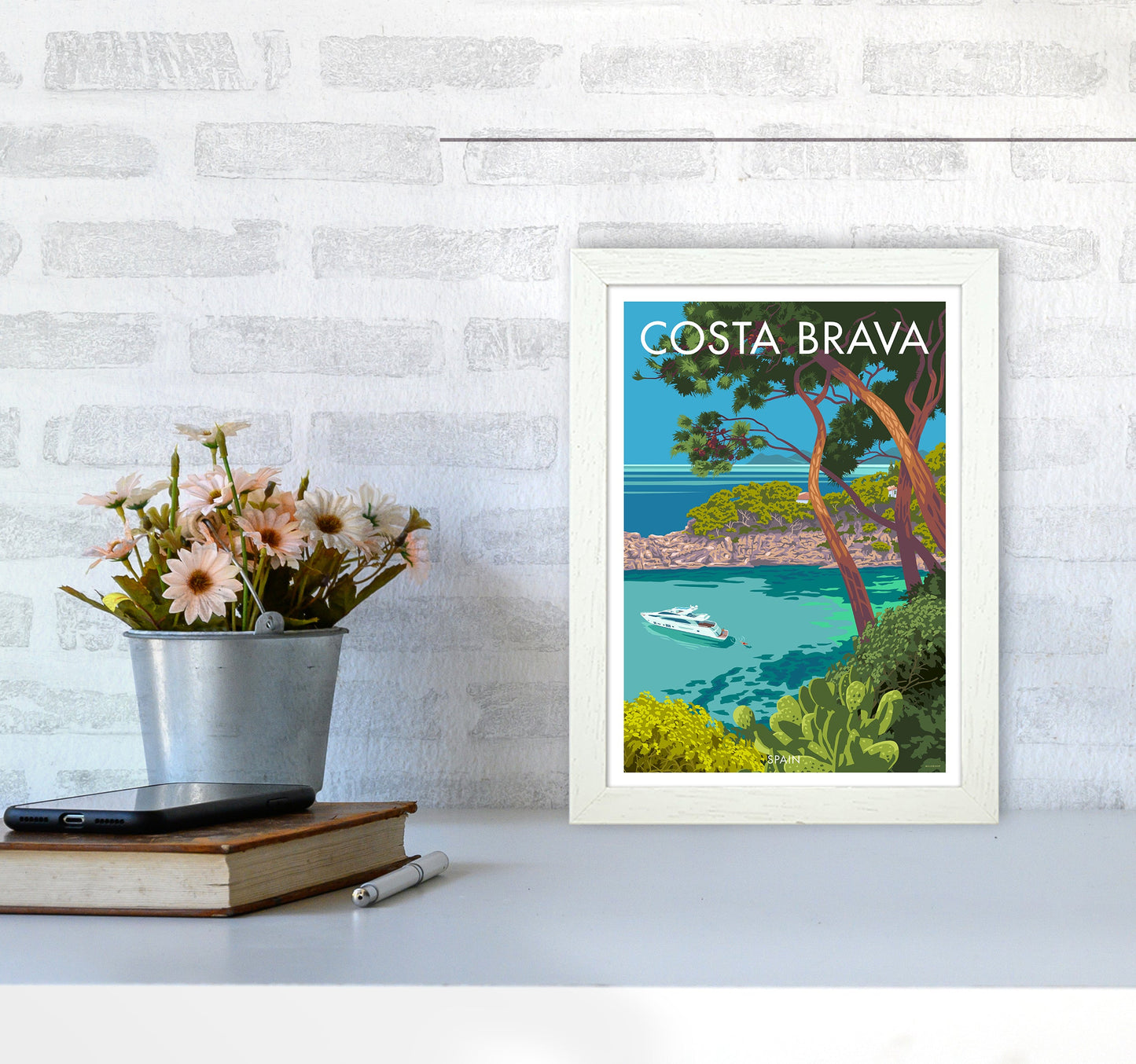 Costa Brava Reise Kunstdruck