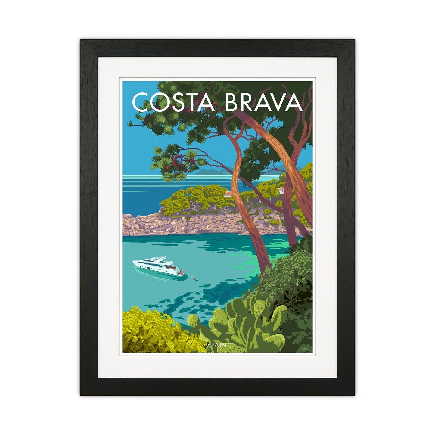 Costa Brava Reise Kunstdruck