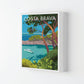 Costa Brava Reise Kunstdruck