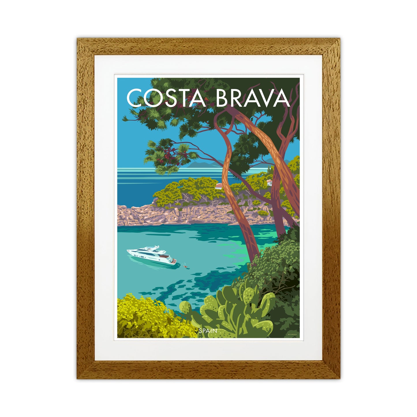 Costa Brava Reise Kunstdruck