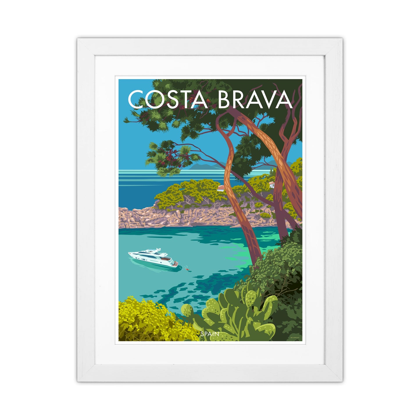 Costa Brava Reise Kunstdruck