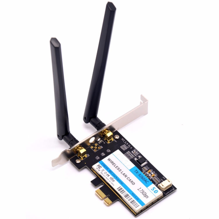 Frendorf | TX-9260AC Wireless-AC Dual Band 802.11ac 1730Mbps Desktop PCI-e WiFi Adapter + Bluetooth 5.0 WLAN-Netzwerkkarte für Intel 9260ac