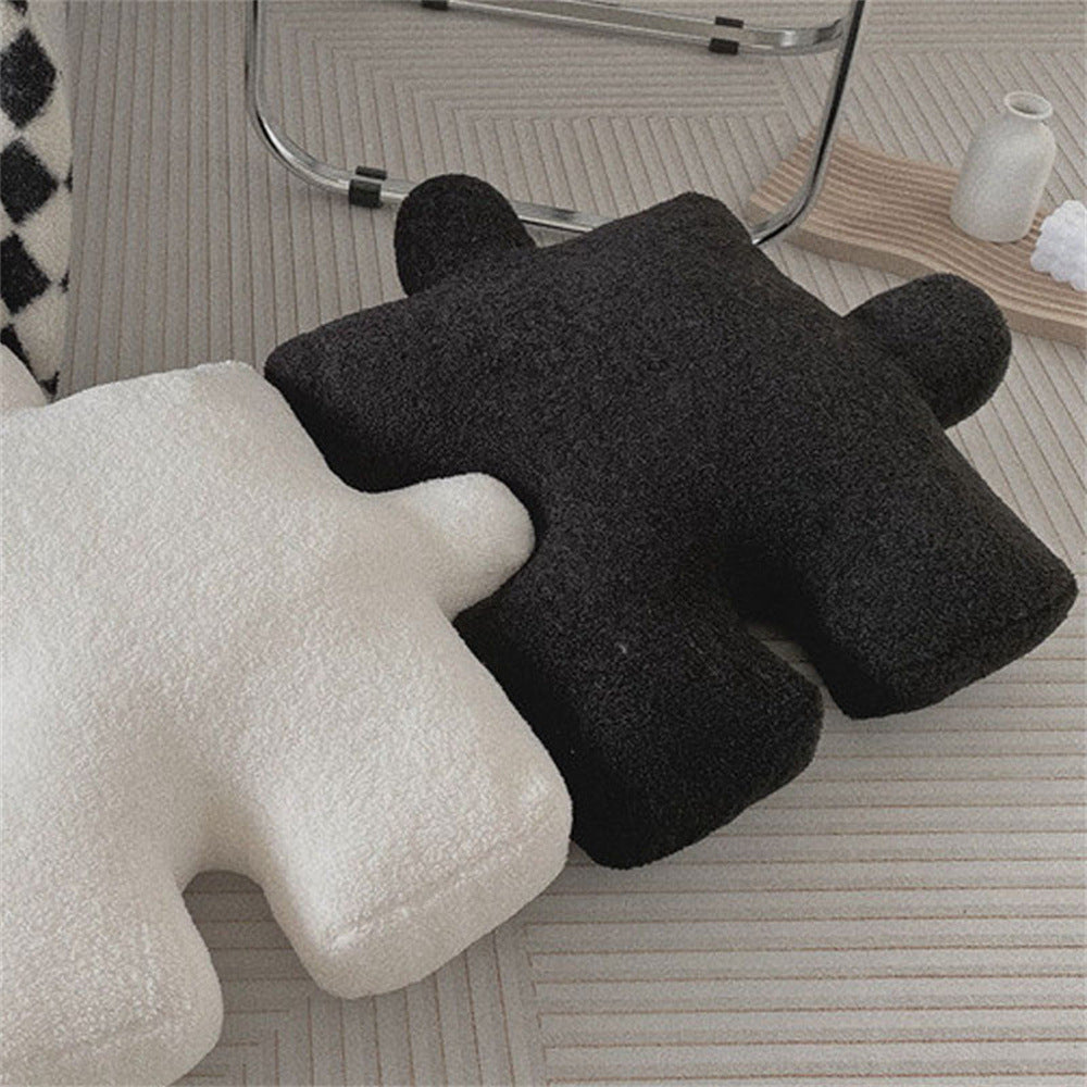 Schwarz-Weiße Kissen Set