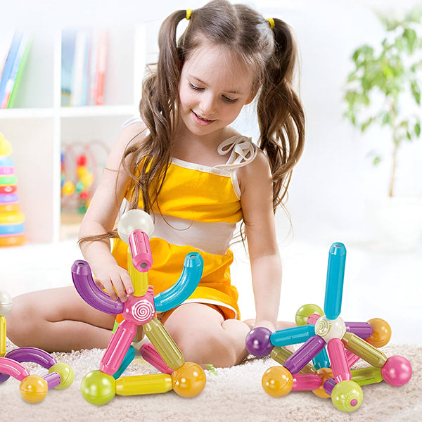 Frendorf | Bildungsspielzeug Magnetische Bauklötze (42 Stk)