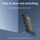 Frendorf | 2x4 USB Schalter 2 Port PCs Teilen 4 Geräte für Drucker Tastatur Maus Monitor