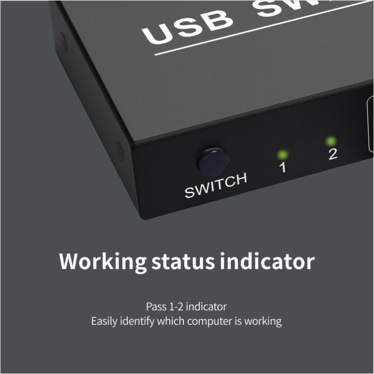 Frendorf | 2x4 USB Schalter 2 Port PCs Teilen 4 Geräte für Drucker Tastatur Maus Monitor
