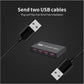 Frendorf | 2x4 USB Schalter 2 Port PCs Teilen 4 Geräte für Drucker Tastatur Maus Monitor