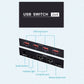 Frendorf | 2x4 USB Schalter 2 Port PCs Teilen 4 Geräte für Drucker Tastatur Maus Monitor