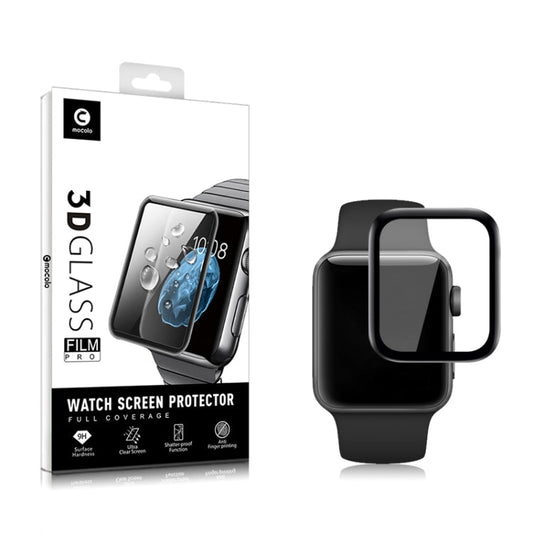 Frendorf | 2 Stück mocolo 0,33 mm 9H 3D Rundkante gehärtete Glasfolie für Apple Watch Series 4 40 mm