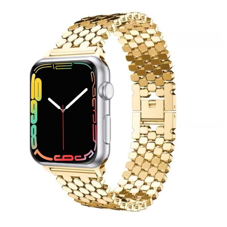 Frendorf | Für Apple Watch Series 7 41mm / 6 & SE & 5 & 4 40mm / 3 & 2 & 1 38mm Honigwaben Edelstahlarmband (silber)