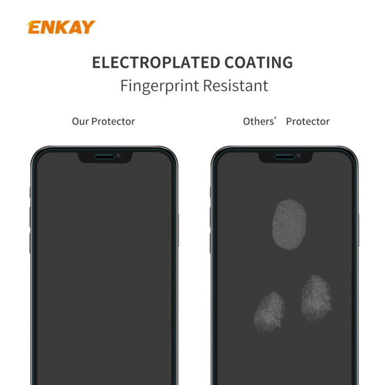 Frendorf | Für iPhone 12 mini 10 Stück ENKAY Hat-Prince 0,26 mm 9H 2,5D abgerundete Kante explosionsgeschütztes gehärtetes Glasfolie