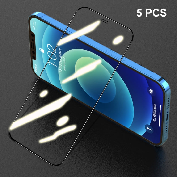 Frendorf | Für iPhone 12 Pro Max 5 Stück ENKAY Hat-Prince Vollkleber 0,26 mm 9H 2,5D Gehärtetes Glas Vollständige Abdeckung Folie