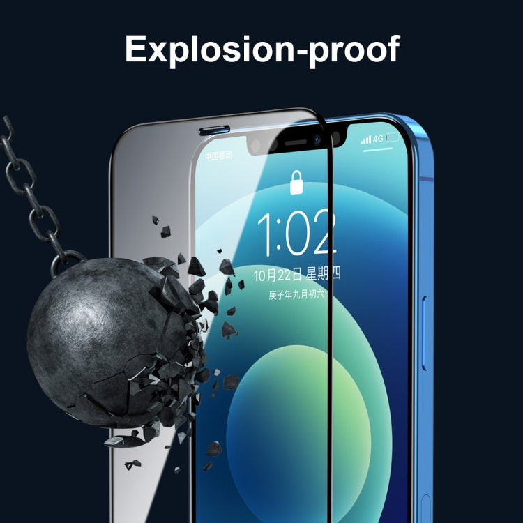 Frendorf | Für iPhone 12 Pro Max 5 Stück ENKAY Hat-Prince Vollkleber 0,26 mm 9H 2,5D Gehärtetes Glas Vollständige Abdeckung Folie