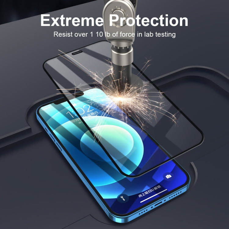 Frendorf | Für iPhone 12 Pro Max 5 Stück ENKAY Hat-Prince Vollkleber 0,26 mm 9H 2,5D Gehärtetes Glas Vollständige Abdeckung Folie