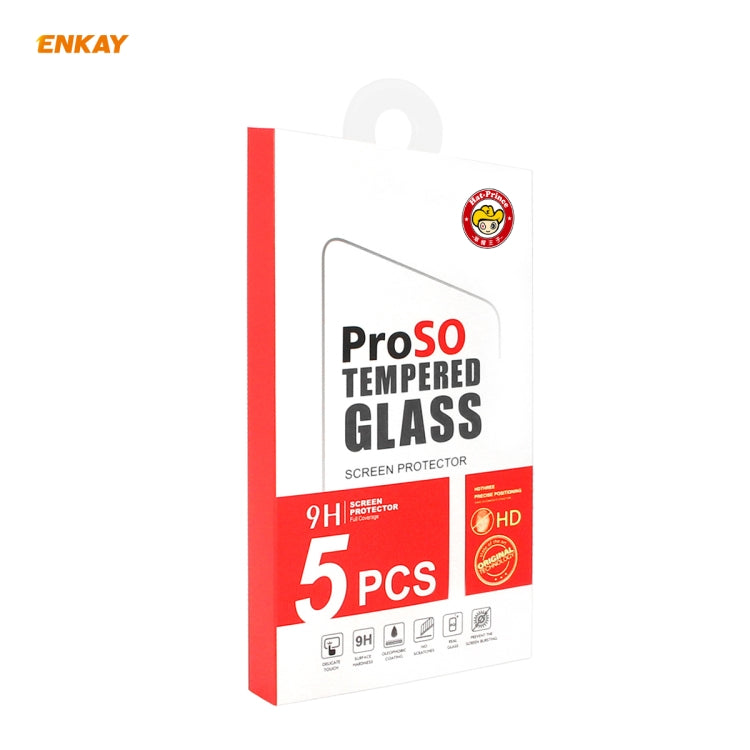Frendorf | Für iPhone 12 Pro Max 5 Stück ENKAY Hat-Prince Vollkleber 0,26 mm 9H 2,5D Gehärtetes Glas Vollständige Abdeckung Folie