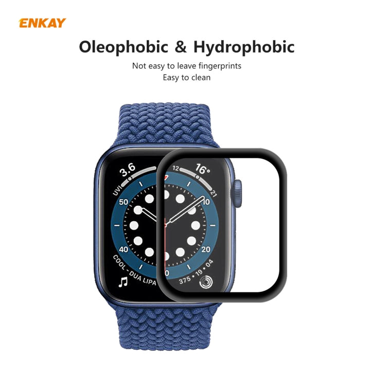 Frendorf | 2 PCS Für Apple Watch Series 6/5/4/SE 44mm ENKAY Hat-Prince 3D Vollbild PET Gebogen Heiße Biegung HD Bildschirmschutzfilm (Schwarz)
