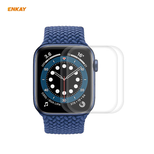 Frendorf | 2 PCS Für Apple Watch Series 6/5/4/SE 44mm ENKAY Hat-Prince 3D Vollbild PET Gekrümmte Heißbiegung HD Bildschirmschutzfolie (Transparent)