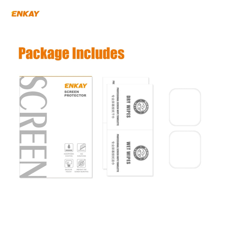 Frendorf | 2 PCS Für Apple Watch Series 6/5/4/SE 40mm ENKAY Hat-Prince 3D Vollbild PET Gebogen Heiß Biegen HD Displayschutzfolie (Transparent)
