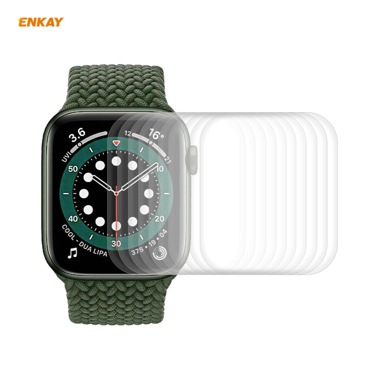 Frendorf | 10 PCS Für Apple Watch Series 6/5/4/SE 40mm ENKAY Hat-Prince 3D Vollbild PET Gebogene Heiße Biegung HD Bildschirm-Schutzfolie (Transparent)