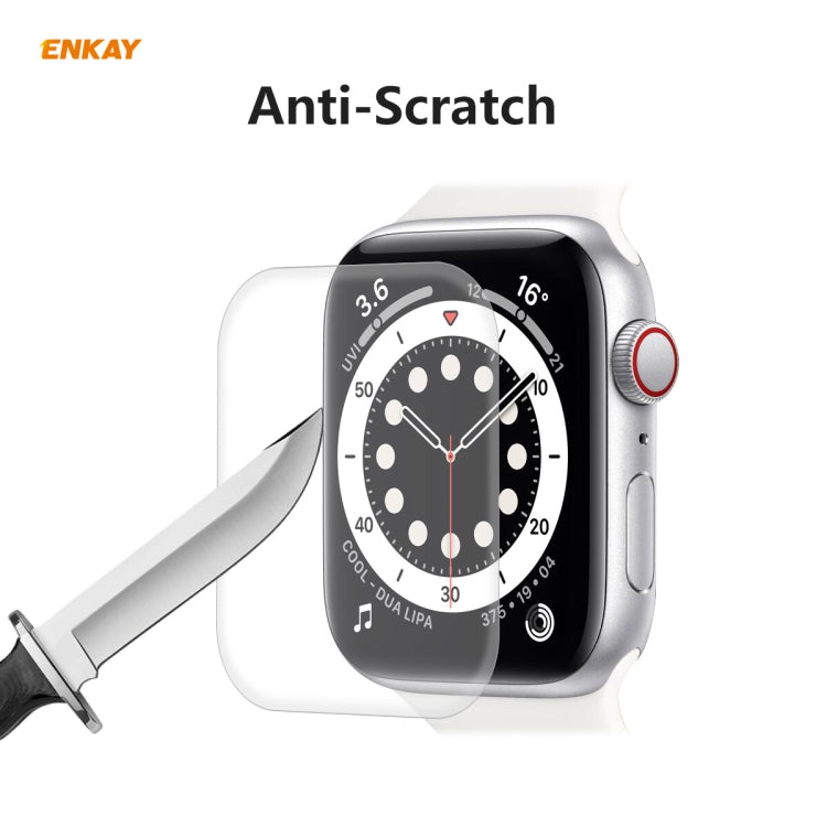 Frendorf | 10 PCS Für Apple Watch Series 6/5/4/SE 40mm ENKAY Hat-Prince 3D Vollbild PET Gebogene Heiße Biegung HD Bildschirm-Schutzfolie (Transparent)