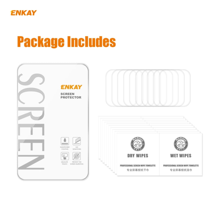 Frendorf | 10 PCS Für Apple Watch Series 6/5/4/SE 40mm ENKAY Hat-Prince 3D Vollbild PET Gebogene Heiße Biegung HD Bildschirm-Schutzfolie (Transparent)