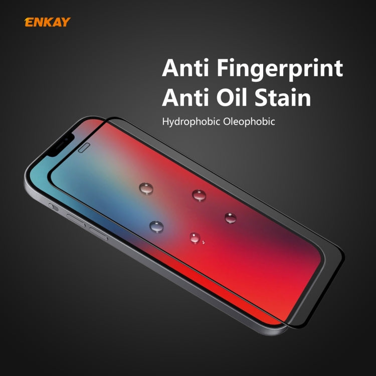 Frendorf | Für iPhone 12 mini 2 Stück ENKAY Hat-Prince 0,26 mm 9H 6D Abgerundeter Vollschutz Hartglas Schutzfolie