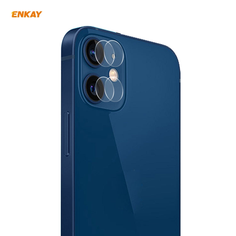 Frendorf | Für iPhone 12 / 12 mini 2Set ENKAY 0.2mm 9H 2.15D Rundkante Rückkamera Objektiv Gehärtetes Glas Folie