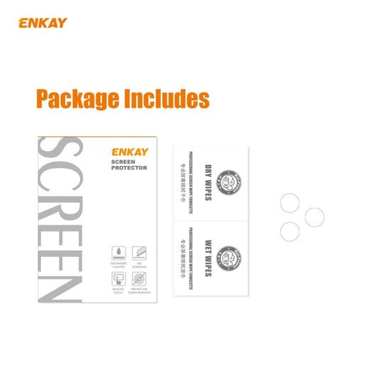 Frendorf | 1 Set Für iPhone 12 Pro / 12 Pro Max ENKAY Hat-Prince 0.2mm 9H 2.15D Runde Kante Rückkamera Linsen Gehärtetes Glas Film 3pcs/Set